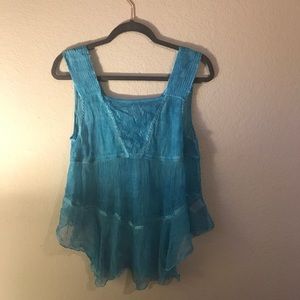 NWT!! Free People/New Romantic Sheer Top